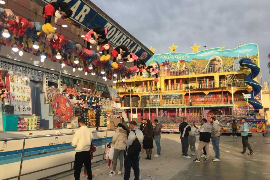 Funfair stalls