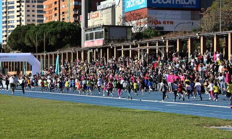 Joggers on track