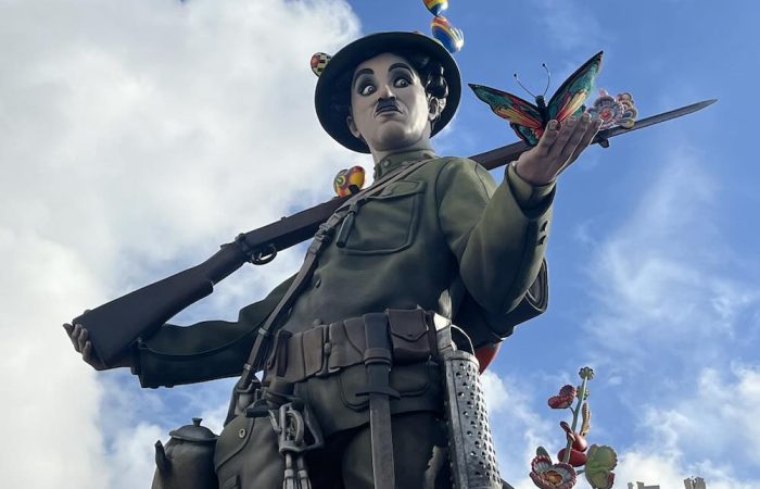 Fallas statue in street