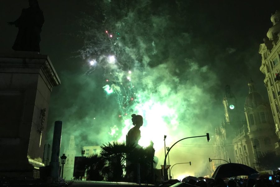 Colourful fireworks